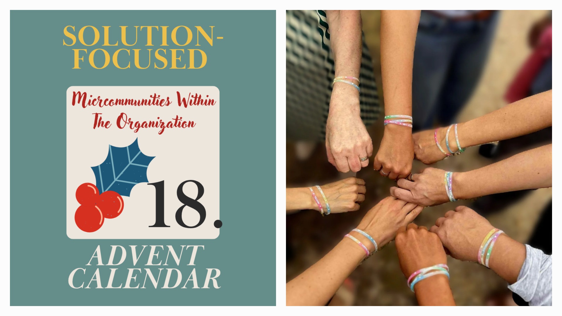 Hands of the members of one of the microcommunities I am part of and cherish